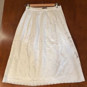 J Crew White Lace Skirt NWOT